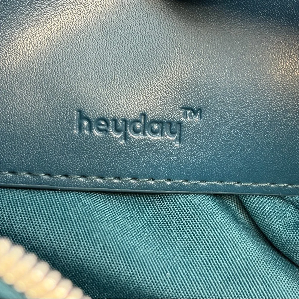 heyday™ Teal Phone Crossbody Belt Bag Wallet Adjustable Strap - Picture 7 of 9